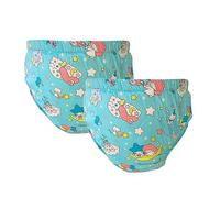 Can be reused Permanent Washable Adult Baby Potty Diaper Training Underwear ABDL Incontinence Waterproof Training Incontinence Booster Pads Pants 2 Packs (2XL, 2Blue)