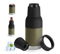 Can Cooler Insulated, Double Walled Stainless Steel Insulated Can Cooler Insulator, Beer Bottle Holder Insulator with Beer Opener for 12oz 14oz 16oz