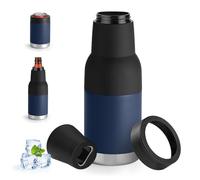 Can Cooler Insulated, Double Walled Stainless Steel Insulated Can Cooler Insulator, Beer Bottle Holder Insulator with Beer Opener for 12oz 14oz 16oz