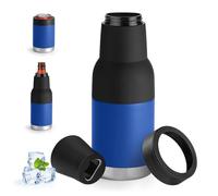 Can Cooler Insulated, Double Walled Stainless Steel Insulated Can Cooler Insulator, Beer Bottle Holder Insulator with Beer Opener for 12oz 14oz 16oz