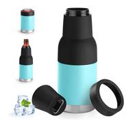 Can Cooler Insulated, Double Walled Stainless Steel Insulated Can Cooler Insulator, Beer Bottle Holder Insulator with Beer Opener for 12oz 14oz 16oz