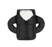 Can Cooler Sleeve, Beer Cooler Beverage Jacket Drink Coolies, Beer Vest Jacket Cover, Insulated Can Cooler Jacket for 12oz Cans, Creative Beer Coats, Beer Gifts for Men Women Beer Lovers (Black)