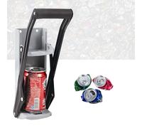 Can Crusher 16oz/500ml Wall Mounted Recycling Can Tool With Bottle Opener And Rubber Non-Slip Grip Handle Heavy Duty And Easy Set Up Sucasa