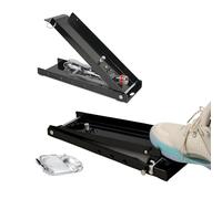 Can Crusher Heavy Duty Foot Operated Can Crusher 16oz 500ml Floor Standing Wall- Hanging Folding & Locking Design Stopper Bar Steel Tin Can Crusher Flatten Cans Recycling Bottles Aluminium Beer Cans