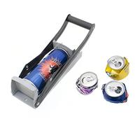 Can Crusher & Integrated Bottle Opener; Beer Can Crusher with Lever Arm; Recycling Tool for Wall Mounting
