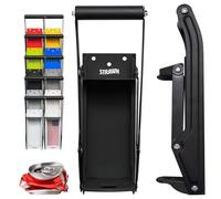 Can Crushers - Wall Mounted Aluminum Can Smasher - Ideal for Garbage Can and Recycling Bin - Outdoor Bar Accessories Must-Have - Home Improvement Essential - Efficient Can Crusher by Amuzi (Black)