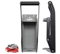 Can Crushers - Wall Mounted Aluminum Can Smasher - Ideal for Garbage Can and Recycling Bin - Outdoor Bar Accessories Must-Have - Home Improvement Essential - Efficient Can Crusher by Strawn (Gray)
