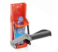 Can Crushers,Wall Mounted Beer Can Crusher,2 in 1 Can Crusher and Bottle Opener,Heavy Duty Large 16oz 500ml Aluminium Drinking Tin Can Kitchen Recycle Tool with Soft Grip Foam Handle (Red)