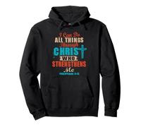 Can Do All Things Inspirational Faith Bible Verse Religious Pullover Hoodie
