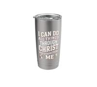 Can Do All Things Through Christ Head and Neck Awareness Stainless Steel Insulated Tumbler