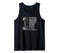 Can Do All Things Weightlifter Christian Gym Bible Verse Tank Top