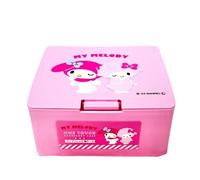 can do My Melody One push One Touch Open Type Lid Accessory Cosmetics Case Box W4.2 × H3.5 × D2 inch,Multicolor, Japanese, pink, 32773, pink, Small Case