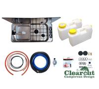 CAN F1402 Campervan/Motorhome Hob & Sink & Installation Kit, Smallest Combi Unit