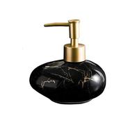 Can Fill Liquid Shampoo Body Wash Dispenser Bottle Small 300ML Push Empty Soap(Black)