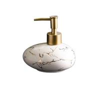 Can Fill Liquid Shampoo Body Wash Dispenser Bottle Small 300ML Push Empty Soap(White)