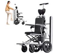 Can Go Up and Down Stairs Chair,Hand Truck Stair Climber Electric,Explosion-Proof Solid Tire,Non-Slip Handrails,Aluminum Alloy Frame,Separable Design,For Disabled and Elderly People A
