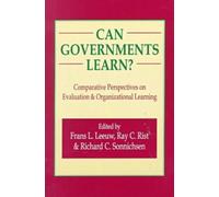 Can Governments Learn? : Comparative Perspectives on Evaluation and Organizational Learning