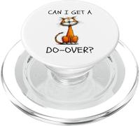 Can I Get A Do-Over Funny Cat Existential Life Humor PopSockets PopGrip for MagSafe