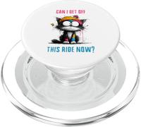 Can I Get Off This Ride Now Funny Cat Existential Life Humor PopSockets PopGrip for MagSafe