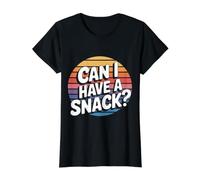 Can I Have A Snack Constant Hunger Cravings - Value Graphic T-Shirt, Women, Black, L