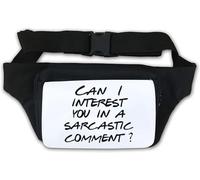 Can I Interest You in A Sarcastic Comment Question Waist Bag Fanny Pack White