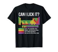 Can I Lick It Chemistry Elements Science Periodic Table T-Shirt