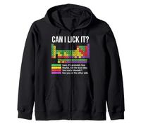 Can I Lick It Chemistry Elements Science Periodic Table Zip Hoodie