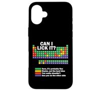 Can I Lick It Chemistry Periodic Table Of Elements Science Case for iPhone 16 Plus