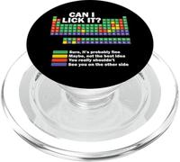 Can I Lick It Chemistry Periodic Table Of Elements Science PopSockets PopGrip for MagSafe