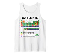 Can I Lick It Chemistry Periodic Table of Elements Science Tank Top