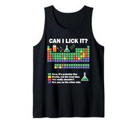 Can I Lick It Chemistry Periodic Table of Elements Science Tank Top