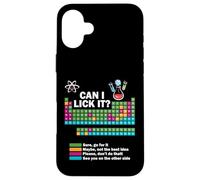 Can I Lick It Funny Chemistry Periodic Table Of Elements Case for iPhone 16 Plus