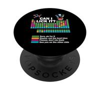 Can I Lick It Funny Chemistry Periodic Table Of Elements PopSockets Adhesive PopGrip