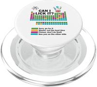 Can I Lick It Funny Chemistry Periodic Table Of Elements PopSockets PopGrip for MagSafe