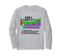 Can I Lick It Funny Periodic Table Design Long Sleeve T-Shirt