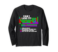 Can I Lick It Funny Periodic Table Design Long Sleeve T-Shirt