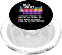 Can I Lick It Funny Periodic Table Science Teacher Student PopSockets PopGrip for MagSafe
