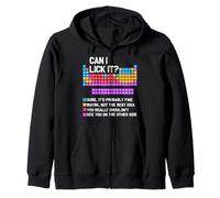 Can I Lick It Funny Periodic Table Science Teacher Student Zip Hoodie