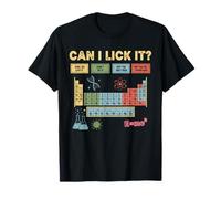 Can I Lick It Periodic Table Chart Science Teacher Cool Meme T-Shirt
