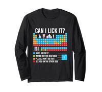 Can I Lick It - Periodic Table Chemistry Science Teacher Long Sleeve T-Shirt