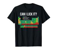 Can I Lick It Periodic Table Funny Chemistry Science Teacher Value Graphic T-Shirt