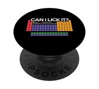 Can I Lick It Periodic Table Funny Science Chemistry Joke PopSockets Adhesive PopGrip