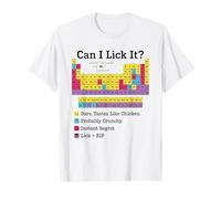Can I Lick It Periodic Table Funny Science Chemistry T-Shirt
