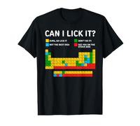 Can I Lick It Periodic Table | Funny Science Student School Value Graphic T-Shirt