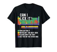 Can I Lick It Periodic Table Funny Science Teacher Chemistry T-Shirt