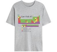 Can I Lick It Periodic Table Shirt, Funny Science Periodic Table Shirt Grey