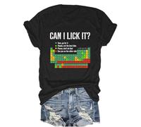 Can I Lick It Periodic Table Shirt Periodic Table Teacher Student Tshirt Black