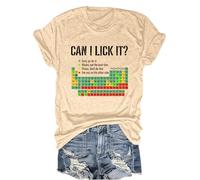Can I Lick It Periodic Table Shirt Periodic Table Teacher Student Tshirt Camel