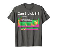 Can I Lick It Periodic Table T-Shirt, Men, Asphalt Grey, 5X-Large