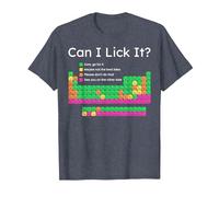 Can I Lick It Periodic Table T-Shirt, Men, Heather Blue, 5X-Large